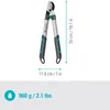 Gardena EasyCut, Bypass, Černá, Šedá, Ocel, Černá, 900 g Náhled obrázku produktu 4
