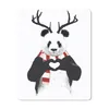 MuchoWow® Mauspad Mousepad Panda - Geweih - Halstuch - Herz Produktbild-Vorschau 1
