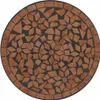 A round mosaic tabletop with a floral pattern. Anteprima dell’immagine prodotto