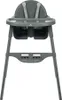 A studio shot of a gray high chair against a white background. Produktbild-Vorschau