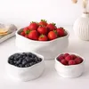 Nordic Schalen Set 6 x 310 ml aus Porzellan in Weiß Produktbild-Vorschau 3