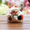 Glückskatze - Maneki-neko - rundliche Winkekatze 8 cm - Produktbild-Vorschau 8