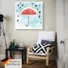 ARTland Leinwandbild Sommer Melonen Regen Größe: 70x70 cm Produktbild-Vorschau 5
