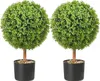 VEVOR 2X Buchsbaumkugel Künstlich 559mm Garten Deko Produktbild-Vorschau 2