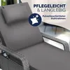 CASARIA® Sonnenliege mit Rollen Extra Breit 90cm 7cm Produktbild-Vorschau 7