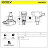 RIDEX 689C0035 Zündspule 12V für MAZDA RX-8 (SE, FE) RX 7 Produktbild-Vorschau 3