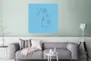 MuchoWow® Poster Gesicht - Frau - Strichzeichnung 75x75 cm Produktbild-Vorschau 5