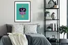 MuchoWow® Gerahmtes Poster Roboter - Rad - Lila - Grün - Produktbild-Vorschau 2
