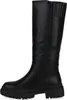 A black leather boot shown from the side. Produktbild-Vorschau
