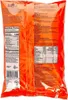 The back of an orange product package with nutritional information and ingredient lists. Produktbild-Vorschau