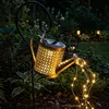 LED Solar Gießkanne mit 40 LEDs in warmweiß - auf Ständer - Produktbild-Vorschau 1