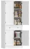 Mobiletto da cucina HOMCOM, 186,4 cm, mobiletto alto con 4 Anteprima dell’immagine prodotto 1