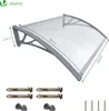 VOUNOT® Vordach für Haustür, 100 x 80 cm Transparentes Produktbild-Vorschau 2