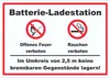 Batterie Ladestation offenes Feuer und rauchen verboten Produktbild-Vorschau 1