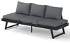 home24 Loungesofa - Aluminium / Polyester - Grau / Produktbild-Vorschau 3