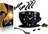 A wall clock shaped like a coffee cup with the words "Coffee Time" above it. Voir les images du produit