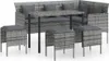 vidaXL 5-tlg. Sofagarnitur in L-Form mit Kissen Poly Rattan Produktbild-Vorschau 1