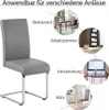 Yaheetech 2er Set Freischwinger Schwingstuhl, Polyurethan Produktbild-Vorschau 8