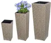 Set de 3 pots de fleurs polyrotin ivoire cache-pot pot Voir les images du produit 5