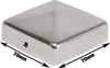 TrendLine Pfostenkappe Edelstahl 70 x 70 mm Produktbild-Vorschau 3