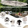 COSTWAY Ombrellone doppio 450x260cm con LED solari e Anteprima dell’immagine prodotto 7