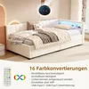 Nowoczesne łóżko dzienne z oświetleniem LED, 2 szufladami i Podgląd zdjęcia produktu 6