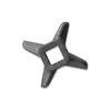 A close-up, isolated shot of a meat grinder blade. Voir les images du produit