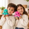 Oktopus Reversible Rainbow Kuscheltier Wende Plüschtier Produktbild-Vorschau 6