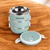 Thermo Lunchbox 2,1 L 3 Fächer Edelstahl, auslaufsicher, Produktbild-Vorschau 11