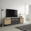 COZY Meuble TV, Banc Télé, 200x35x57cm, Pour les TV jusqu'à Voir les images du produit 2