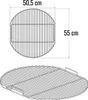 Grille de barbecue, ronde, diamètre 55 cm, en acier chromé Voir les images du produit 2