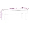 vidaXL Sitzbank Hellgrau 70x30x30 cm Stoff -  Sitzbänke Produktbild-Vorschau 8