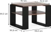 Stolik kawowy Vicco Helm Drewno antyczne 65.6 x 55.8 cm z Podgląd zdjęcia produktu 3