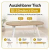 Esstisch Rund Ovo, Esstisch Ausziehbar 100-200 cm, Moderner Produktbild-Vorschau 6