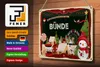 Blechschild Weihnachten Grüße BÜNDE Fest 30x20cm Produktbild-Vorschau 3