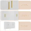 Collage of images showcasing a white sideboard with gold accents, highlighting its design features. Voir les images du produit