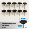 Bituxx 10x Rändelschraube Feststellschraube M6 x 40 mm Produktbild-Vorschau 2