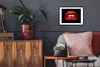 MuchoWow® MuchoWow® Gerahmtes Poster Lippen - Geld - Rot Produktbild-Vorschau 3