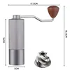 Manuelle Kaffeemühle, Hand Kaffeemühle Edelstahl,tragbare Produktbild-Vorschau 7