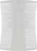 A white lice comb with fine teeth on both sides and a central handle with a logo. Podgląd zdjęcia produktu