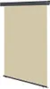 A beige retractable side awning or screen is shown hanging vertically against a white background. The awning is partially extended, with a dark gray header bar at the top and a dark gray bar at the bottom. Anteprima dell’immagine prodotto