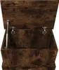 vidaXL Kufer dąb wędzony 50x30x28 cm materiał Podgląd zdjęcia produktu 7