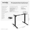Elektricky výškově nastavitelný rám stolu s paměťovou Náhled obrázku produktu 7