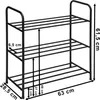 Schuhschrank - Schuhregal - Regal - Organizer - 4 Ebenen - Produktbild-Vorschau 4