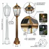 Gartenlaterne Solarbetrieben klassisch 115 cm Solarlampe Produktbild-Vorschau 3
