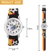 Analog, 3D Cartoon Lernuhr Quarzwerk, Silikon Uhrenarmband, Produktbild-Vorschau 2