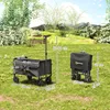 Outsunny Bollerwagen Faltbar Handwagen 360° Gartenwagen mit Produktbild-Vorschau 3