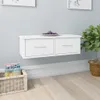 vidaXL Nástěnná zásuvková police bílá 60x26x18,5 cm Dřevěný Náhled obrázku produktu 2