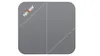 A top-down view of a gray electronic device with a logo and geometric lines. Produktbild-Vorschau