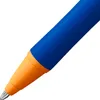 Close-up view of the tip of a blue and orange ballpoint pen. Podgląd zdjęcia produktu